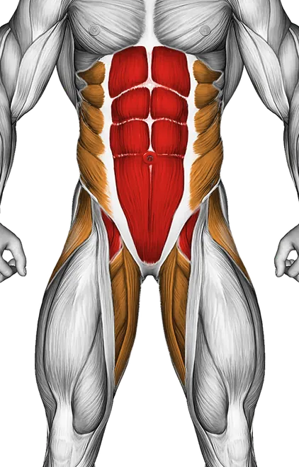 Band Jack Knife Sit-Up — Muscles worked: Core, Obliques, Abductors, Adductors (Front)